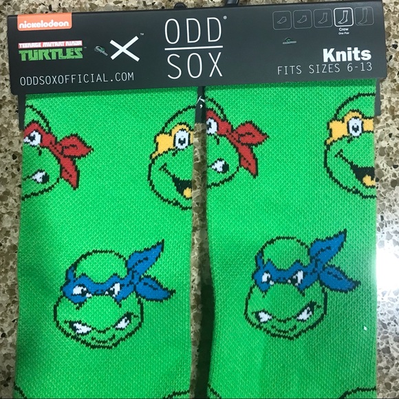 Teenage Mutant Ninja Turtle Socks Size 6-13 - Picture 2 of 2